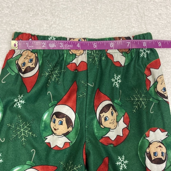 NWT Elf on the Shelf button down green Christmas pajama set 18m - Picture 7 of 8